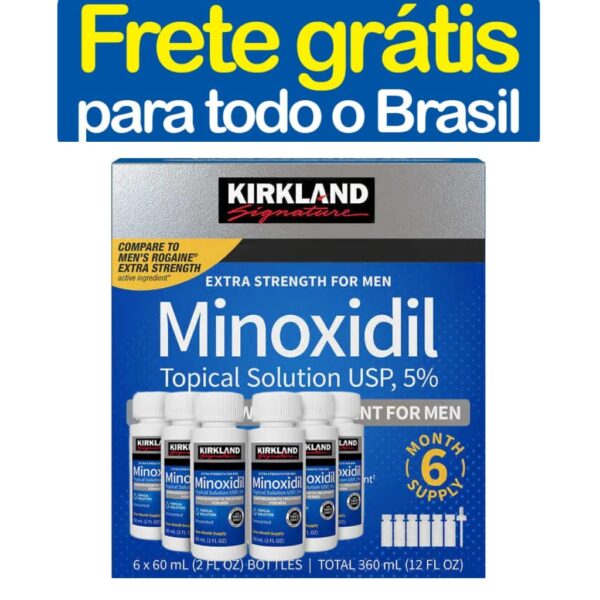 minoxidil kirkland 5% original do barbudo bruto